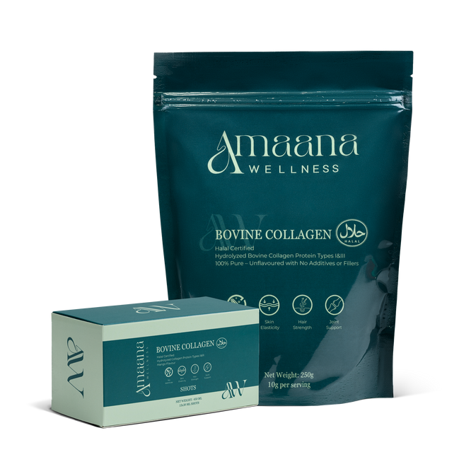 Halal Bovine Collagen Powder Pouch + Liquid Bundle