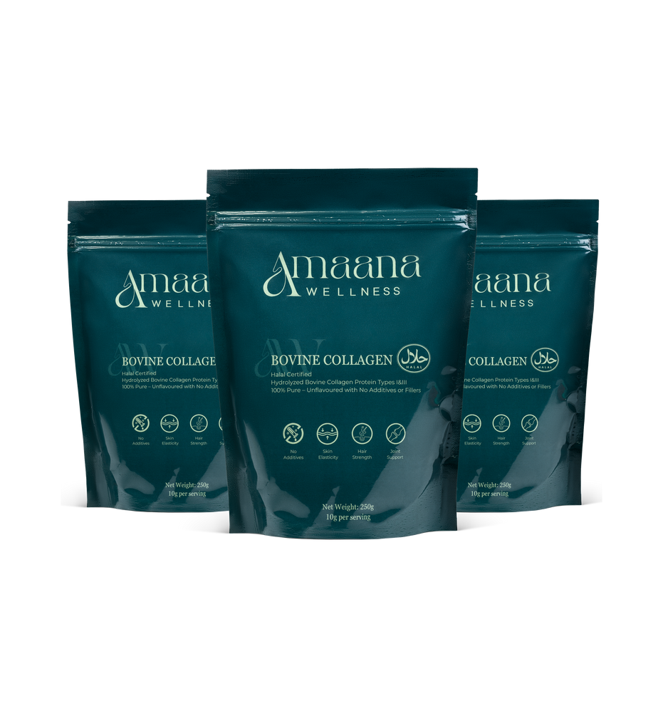 Halal Bovine Collagen Powder 3 Month Supply Bundle (750g)