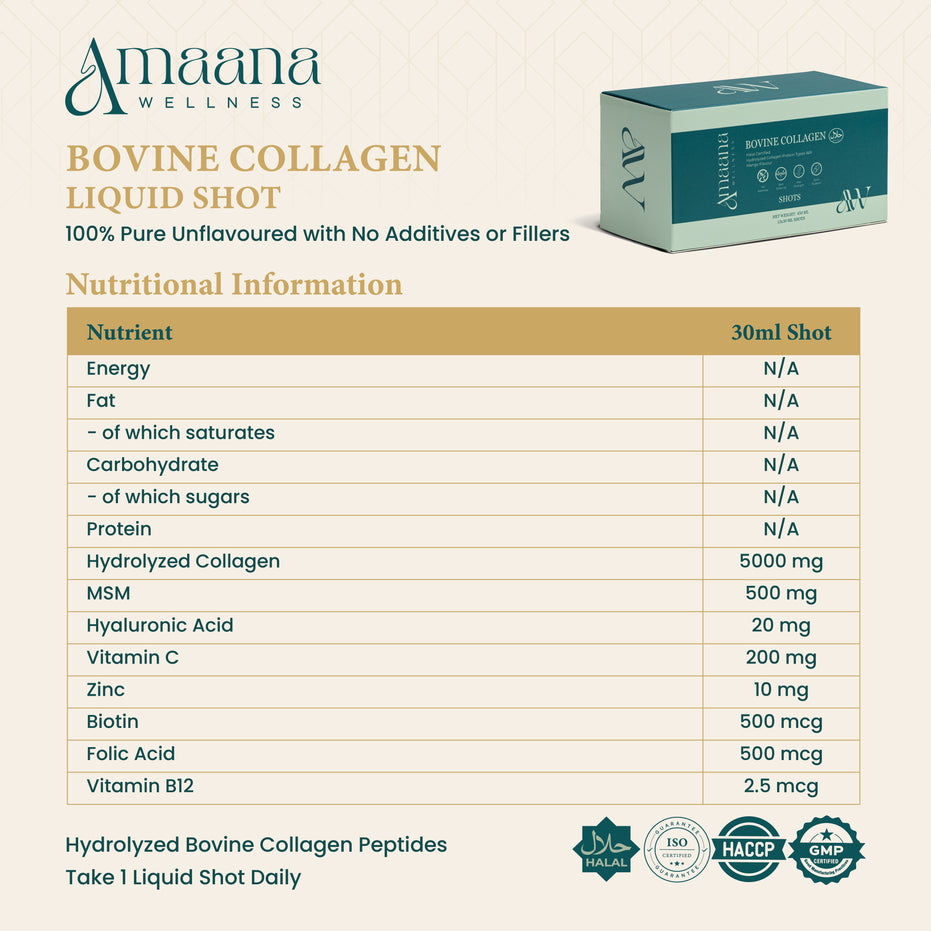 Halal Bovine Collagen Liquid Shot